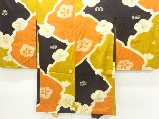 Japanese Kimono / Chirimen Kinsha Silk